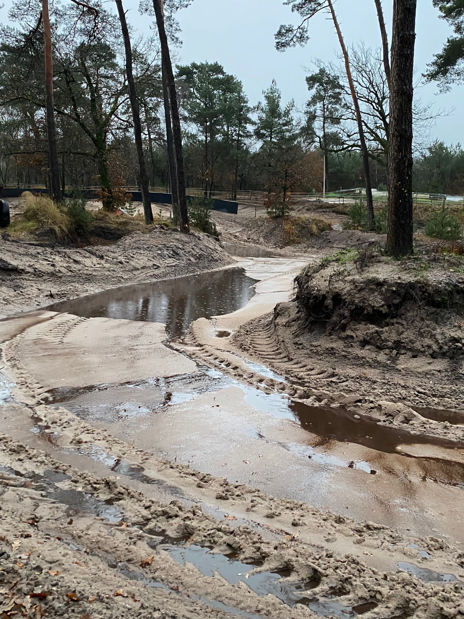 27-11-2021 training gaat niet door baan blijft dicht door de regen.